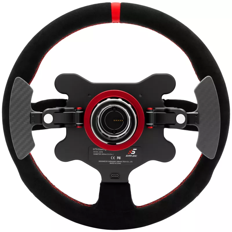 Vairaratis Simagic GTS Alcantara S202 — lenktyninis vairas su Alcantara danga