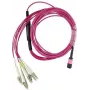 Breakout optinis kabelis BlueOptics MCA7J70-C015 MPO/UPC į 4× Duplex LC/UPC, 15 m, daugiamodis 50/125 µm OM4, 3.0 mm LSZH, 8 gyslų, MPO be kaiščių
