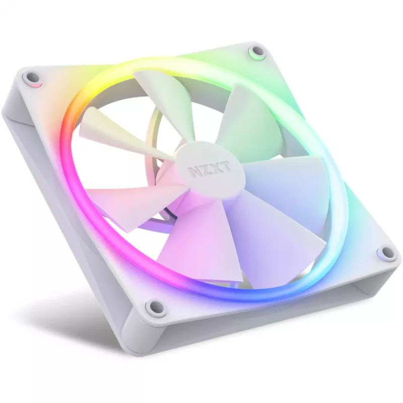 NZXT F140 RGB 140mm ventiliatorių dvynių paketas baltas