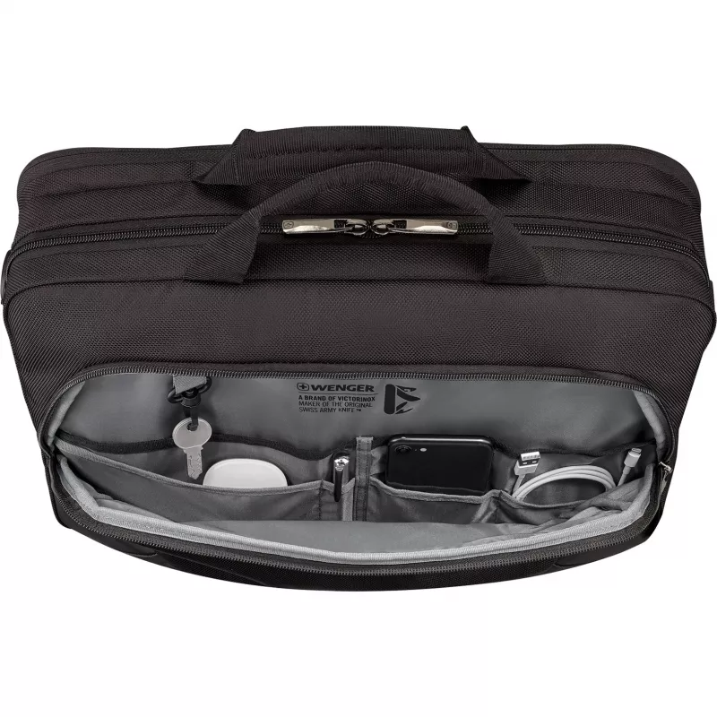 Portfelis Wenger XE 16 juodas, skirtas nešiojamiesiems kompiuteriams iki 40,6 cm (16 inch)