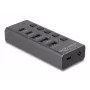 USB šakotuvas Delock 64248 5 Gbps 2x Type-A 2x Type-C 1 greitojo įkrovimo prievadas