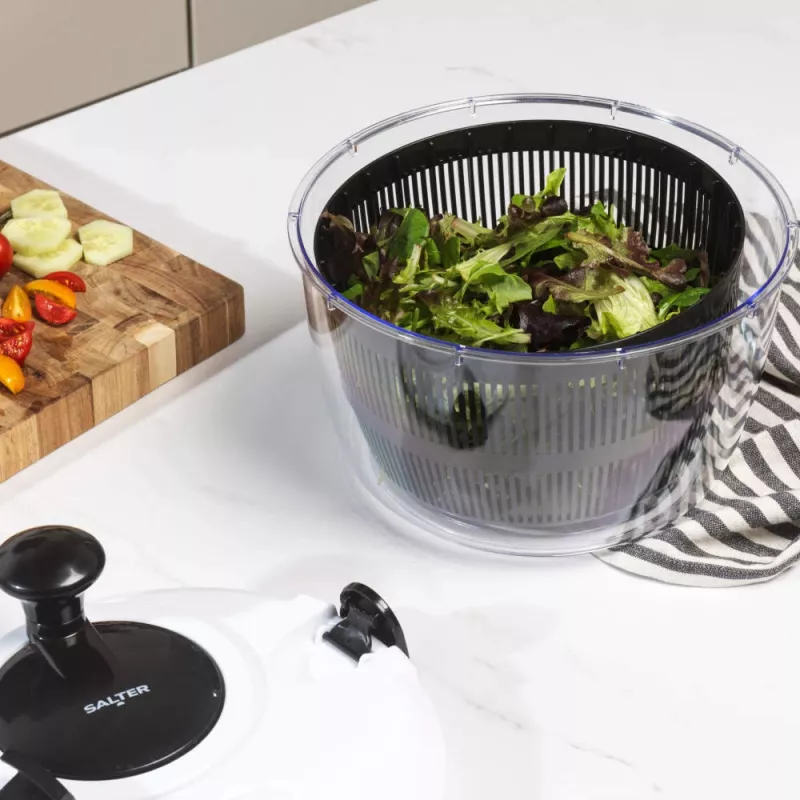 Salter salotų džiovintuvas BW13899EU7, 5 L talpa, BPA neturintis plastikinis dubuo ir krepšelis
