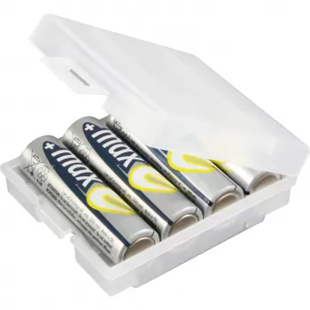 ANSMANN 4000740 baterijų dėžutė BATTERY BOX 4, skirta iki 4 elementų AA arba AAA