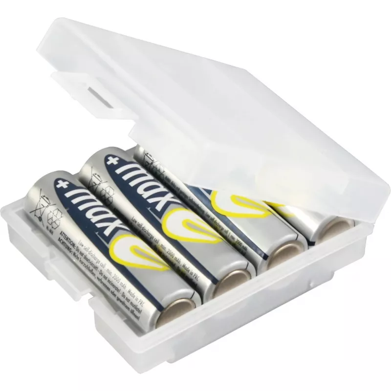 ANSMANN 4000740 baterijų dėžutė BATTERY BOX 4, skirta iki 4 elementų AA arba AAA