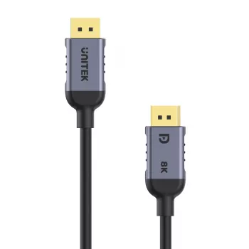 UNITEK C1628GY01-1M DisplayPort laidas, juodas, pilkas