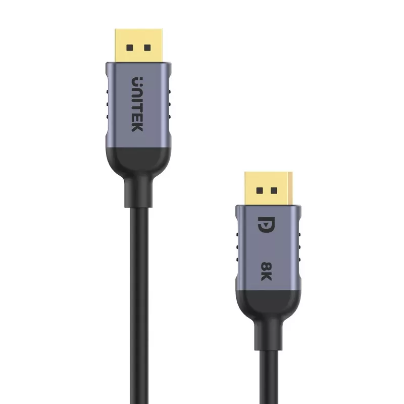 UNITEK C1628GY01-1M DisplayPort laidas, juodas, pilkas