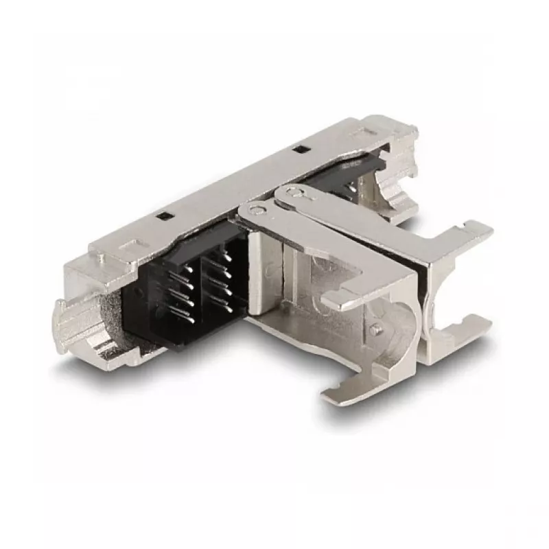 DeLOCK RJ45 mova LSA į LSA Cat.6A beįrankė juoda