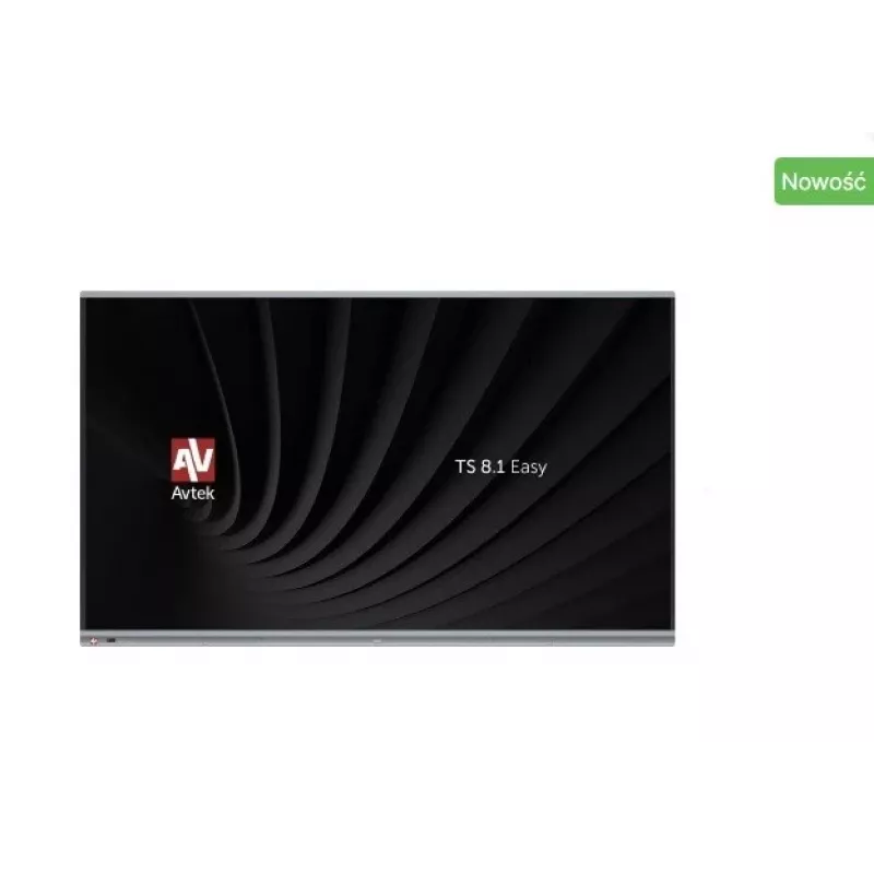 Interaktyvus monitorius AVTEK TS 8.1 EASY 65, 65 colių (165,1 cm), 3840×2160 UHD, infraraudonųjų spindulių 20‑taškinis lietimas, Wi‑Fi, 400 cd/m²