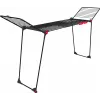 Džiovinimo stovas VILEDA Infinity Flex Ultimate Telescopic — juodas, dengtas aliuminis, 30 m džiovinimo erdvė, sulankstomas, su ratukais