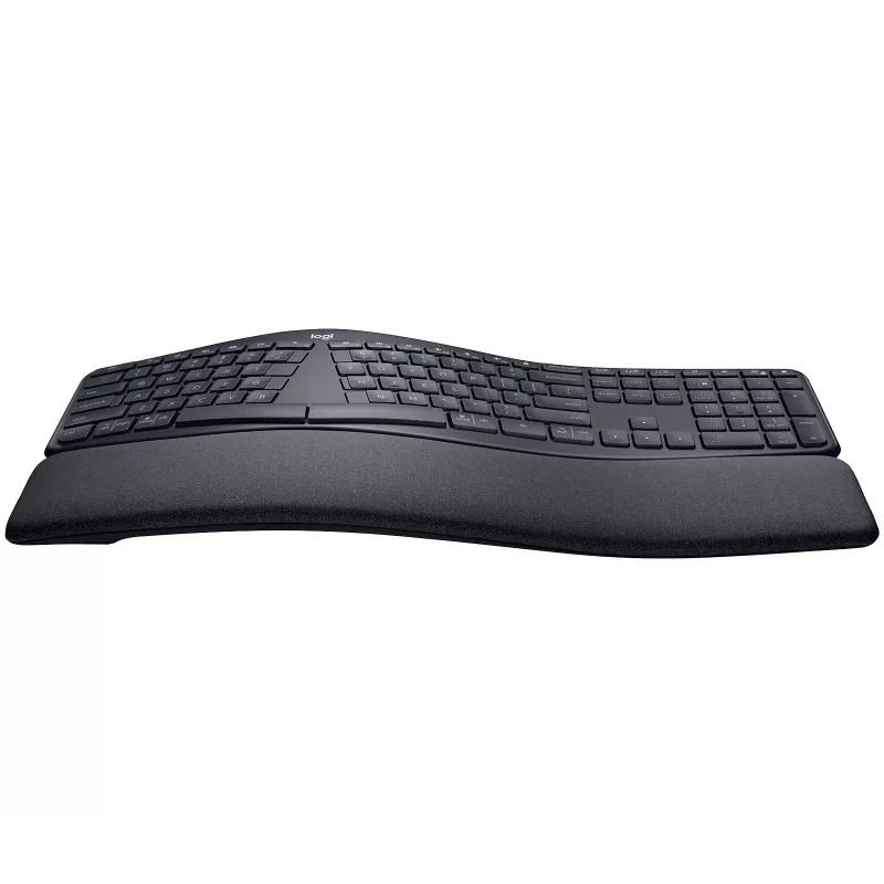 Logitech ERGO K860 – belaidė ergonominė klaviatūra, 2,4 GHz / Bluetooth 5.0, QWERTY ispanų, grafito spalvos