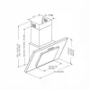 AKPO WK-4 Black 2.0 60 GRAY/BLACK GLASS T300 Linear LED gartraukis su valdikliu