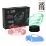 LED automobilio RGB 3D šviesos dekoras MANTA SNL120RGB – RGB lempa automobiliams ir motociklams