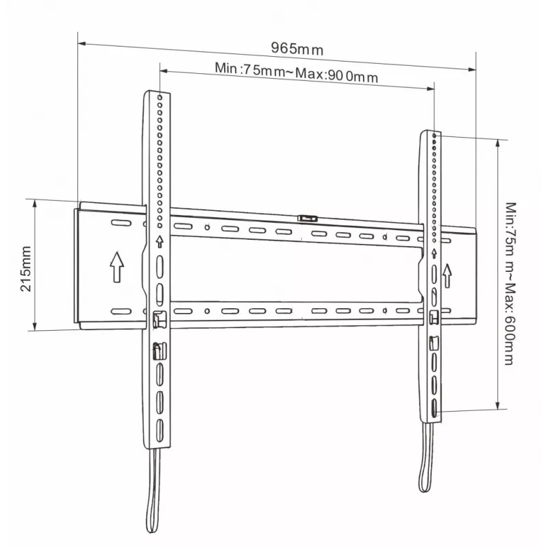 LCD laikiklis AR-94XXL 65-120 colių 200 kg 900x600