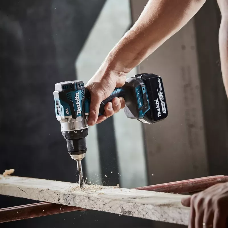Makita DDF489RTJ akumuliatorinis atsuktuvas / gręžtuvas 1800 RPM juoda, mėlyna, plieninė