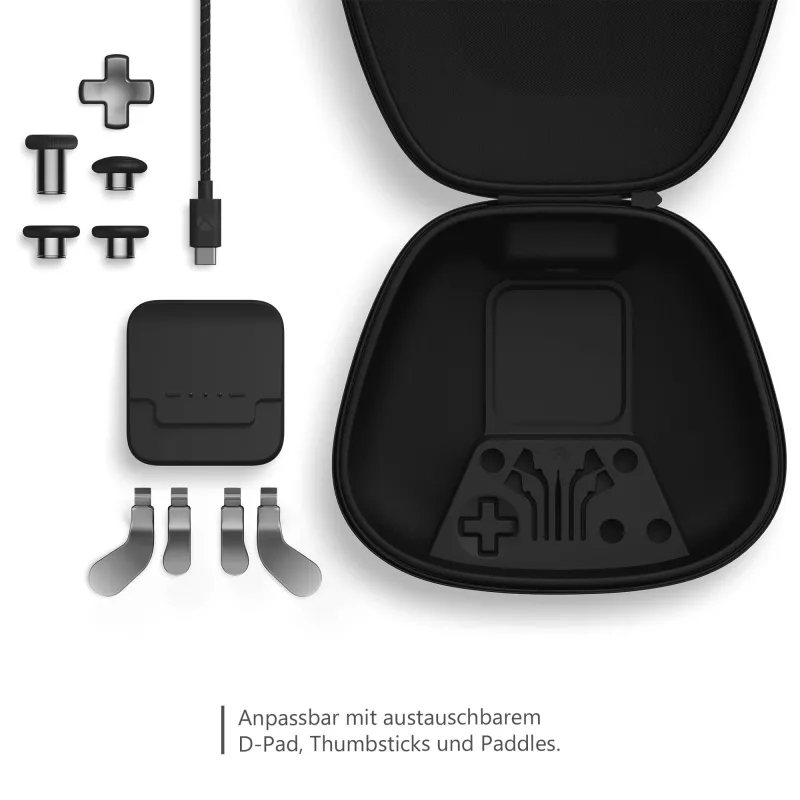 Žaidimų valdiklio priedų rinkinys Microsoft Xbox Elite Wireless Controller Series 2 Complete Component Pack Juodas Sidabrinis