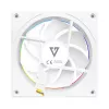 Kompiuterio ventiliatorius MODECOM VOLCANO LOOP 120 ARGB White — 120 mm, ARGB apšvietimas, PWM valdymas, 400–1400 RPM