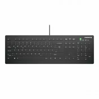 Klaviatūra CHERRY AK-C8112 Medical USB QWERTZ German Black White Full-size