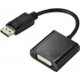 Renkforce RF-5771774 DisplayPort / DVI adapteris [1x DisplayPort kištukas - 1x DVI lizdas 24+5 kont.] juodas PVC apvalkalas 15 cm (RF-5771774)