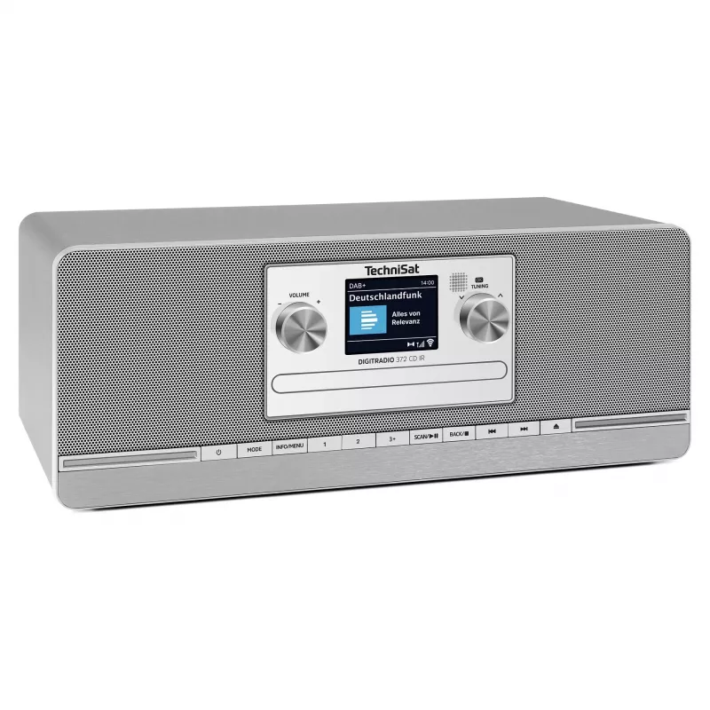 TechniSat DIGITRADIO 372 CD IR Internetinis radijas su DAB+ ir FM imtuvu, antracito ir sidabro spalvos