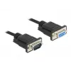 Serijinis kabelis DeLOCK 86598 5m RS-232 Sub-D9 juodas
