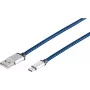 USB laidas S/CONN 14-50018 USB 2.0 0,3 m USB A USB C mėlynas