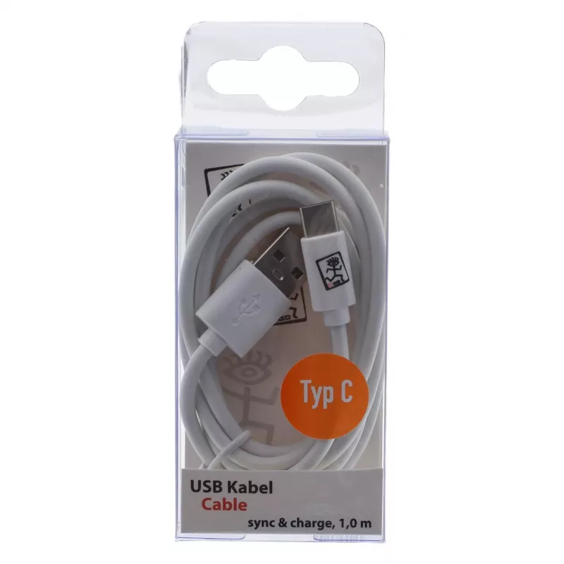 USB kabelis 2GO 795925 1 m Micro-USB B USB-C USB 3.2 Gen 1 Baltas