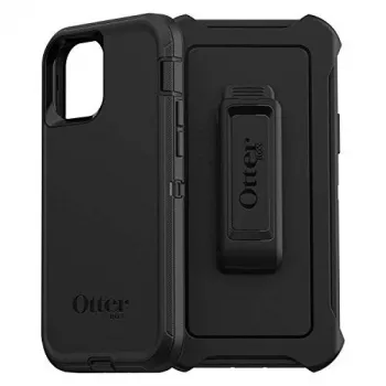 OtterBox Defender dėklas, skirtas iPhone 12 ir iPhone 12 Pro, juodas