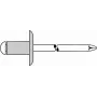 Aklakniedė GESIPA 5x16 mm Al/A2 plokštėms 10,0–12,0 mm, pakuotė 250 vnt.