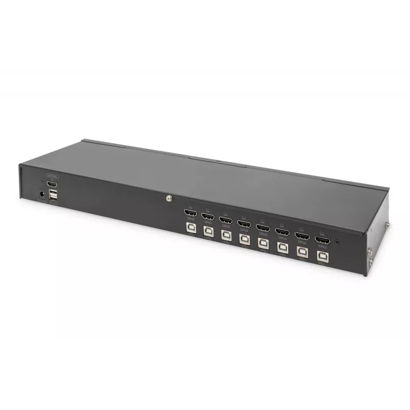 Digitus 8 prievadų HDMI KVM jungiklis USB 4K Ultra HD