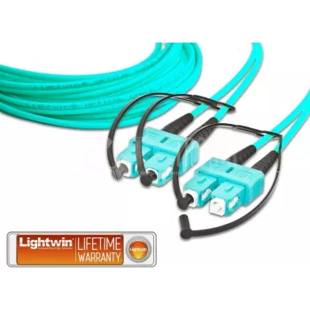 Lightwin LDP-50 SC-SC 4.0 OM3 šviesolaidinis kabelis 4 m, vandens spalvos (LDP-50 SC-SC 4.0 OM3)
