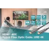 HDMI AOC hibridinis šviesolaidinis kabelis Digitus AK-330125-100-S