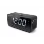 Radijo laikrodis Muse M-192 CR – skaitmeninis laikrodis, FM imtuvas, 1,8 colio LED ekranas, juodo medžio spalva, AC 100–240V, AAA atsarginė baterija
