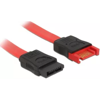 SATA kabelis DeLOCK 83952 0,2 m SATA 7 kontaktų juodas raudonas