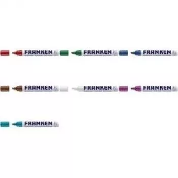 Franken marker ZKM 09, baltas rašalas, kaltinis antgalis 2–5 mm, didelis nepermatomumas