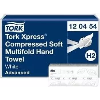 Popieriniai rankšluosčiai Tork H2 Advanced Interfold 2 sluoksnių — 2400 lapų (MPN 120454)