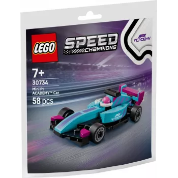 LEGO Speed Champions F1 ACADEMY Mini-Auto, konstrukcinis žaislas, polietileninis maišelis (58 dalių)