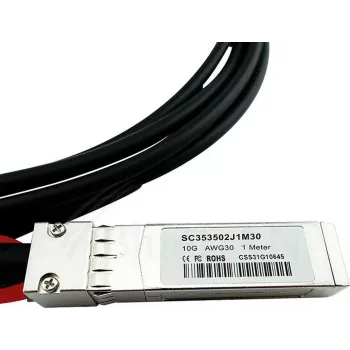 CBO InfiniBand tiesioginio prijungimo SFP+ kabelis QFX-SFP-DAC-1MA-BL 1 m, pasyvus, juodas