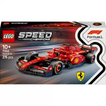 LEGO Speed Champions Ferrari SF-24 F1 lenktyninis automobilis rinkinys 77242 — 275 dalių, 1 minifigūrėlė, 10+ m.