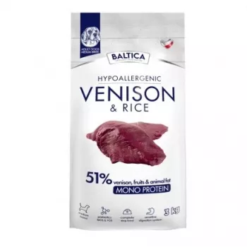 BALTICA Nutraceutic Hypoalerginis Vidutinių veislių Elniena su ryžiais - sausas šunų ėdalas - 3kg