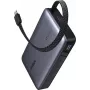 Powerbankas UGREEN PB550 20000mAh 67W PD su 1×USB-A, 1×USB-C ir įmontuotu USB-C laidu, išmaniuoju ekranu (55996B)