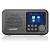 Radijo laikrodis BLAUPUNKT DR8BK – skaitmeninis žadintuvas su FM/DAB+, Bluetooth 5.3, 2W, 1800 mAh, USB įkrovimu, juodas