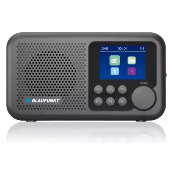Radijo laikrodis BLAUPUNKT DR8BK – skaitmeninis žadintuvas su FM/DAB+, Bluetooth 5.3, 2W, 1800 mAh, USB įkrovimu, juodas