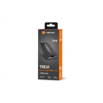 NATEC TREVI SLIM Q V2 10000 mAh juoda