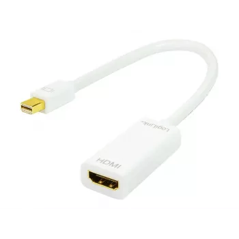Vaizdo kabelio adapteris LOGILINK Mini DisplayPort į HDMI Type A CV0036A, 0,1 m, pilka