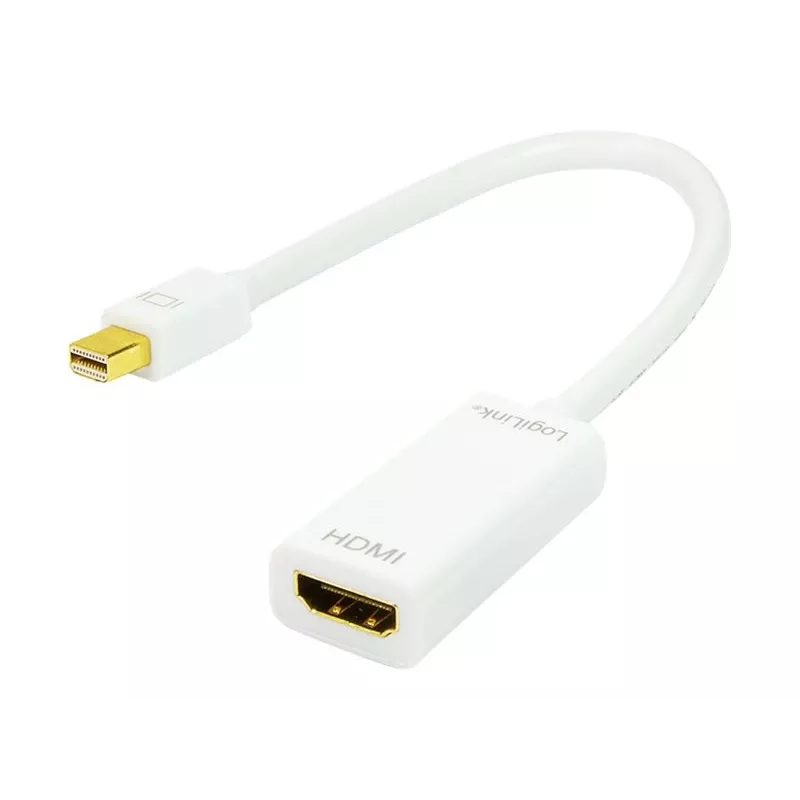 Vaizdo kabelio adapteris LOGILINK Mini DisplayPort į HDMI Type A CV0036A, 0,1 m, pilka