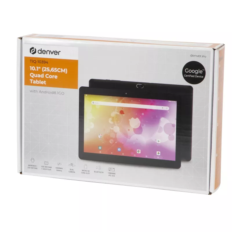 Planšetinis kompiuteris Denver TIQ-10394 10.1 colio 1.2 GHz 1 GB RAM 32 GB Android 8.1 Go