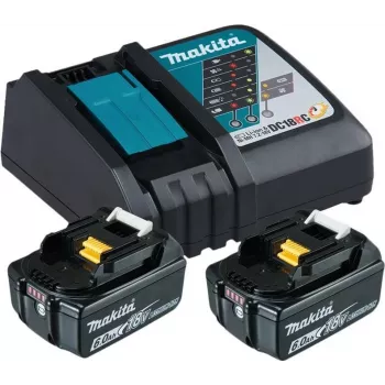 Makita DC18RC - Akumuliatoriaus įkroviklis + 2 akumuliatoriai - Li-Ion - 6 Ah - 108 Wh - 1 vnt. įkrovimo vieta (199480-6)