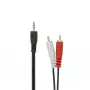 SBOX Audio kabelis 3,5 mm kištukas į 2 x RCA kištukus, 2 m