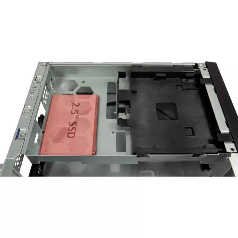 Korpusas Inter-Tech S-331 Desktop, Mini-ITX / Micro ATX, juodas