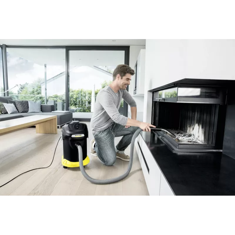 Sausas dulkių siurblys Karcher AD 4 Premium — 17 L, 600 W, be maišelio, metalinė žarna, chromuotas vamzdis
